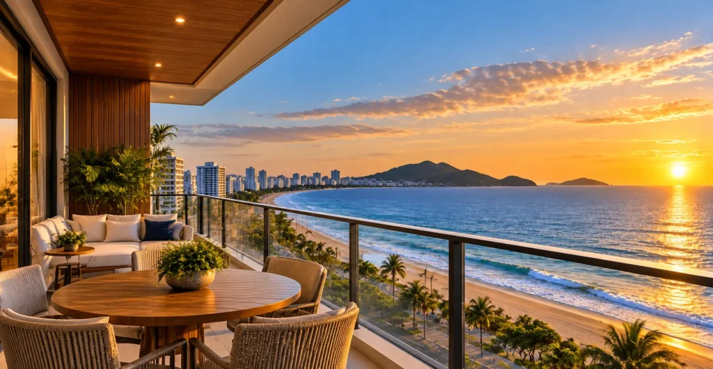 Apartamentos à Venda em Balneário Piçarras Perto do Mar 2 Varanda Luxuosa ao Pôr do Sol no Litoral